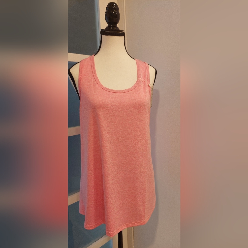 Pink Relaxed Sleeveless Tank Top